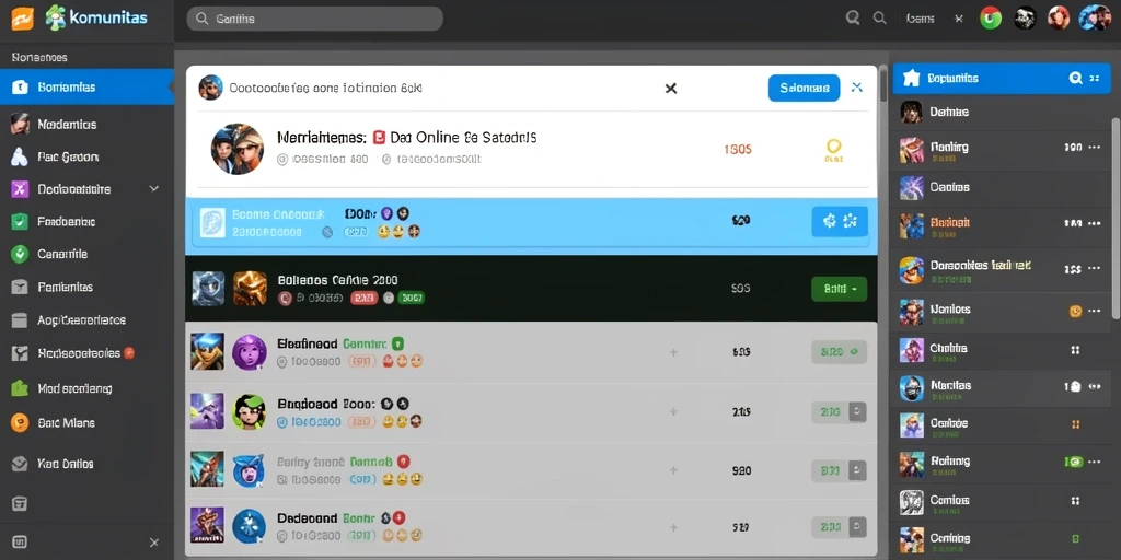 Screenshot pertempuran epik antar pemain.